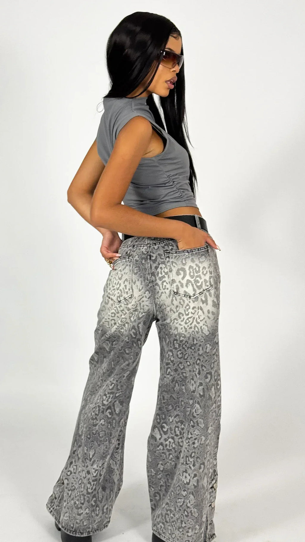 CALÇA CHROME LEOPARD - MONEYS