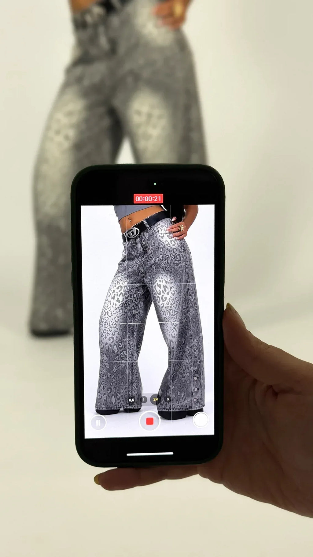 CALÇA CHROME LEOPARD - MONEYS