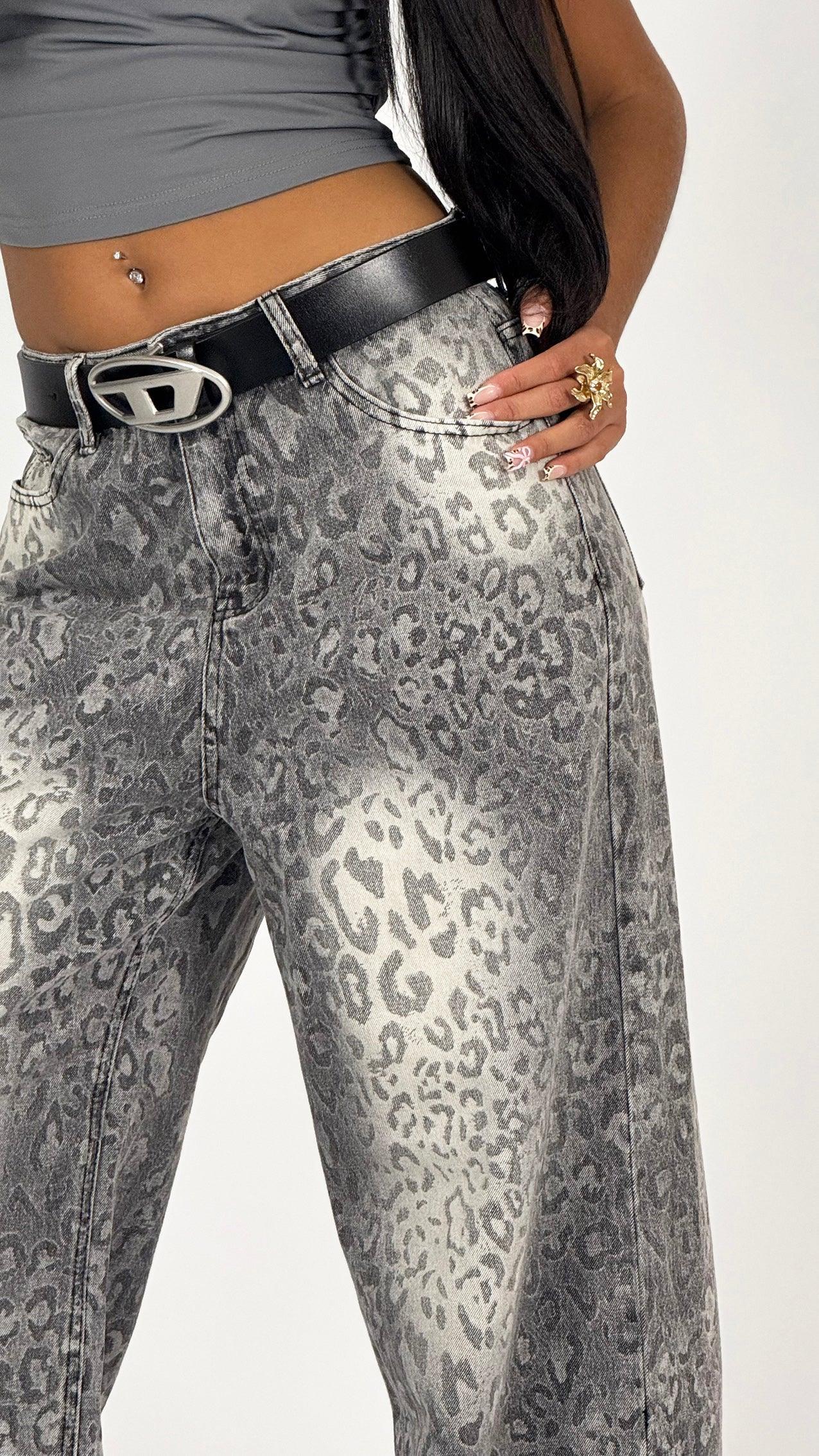 CALÇA CHROME LEOPARD - MONEYS