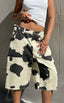 Jorts cow denim