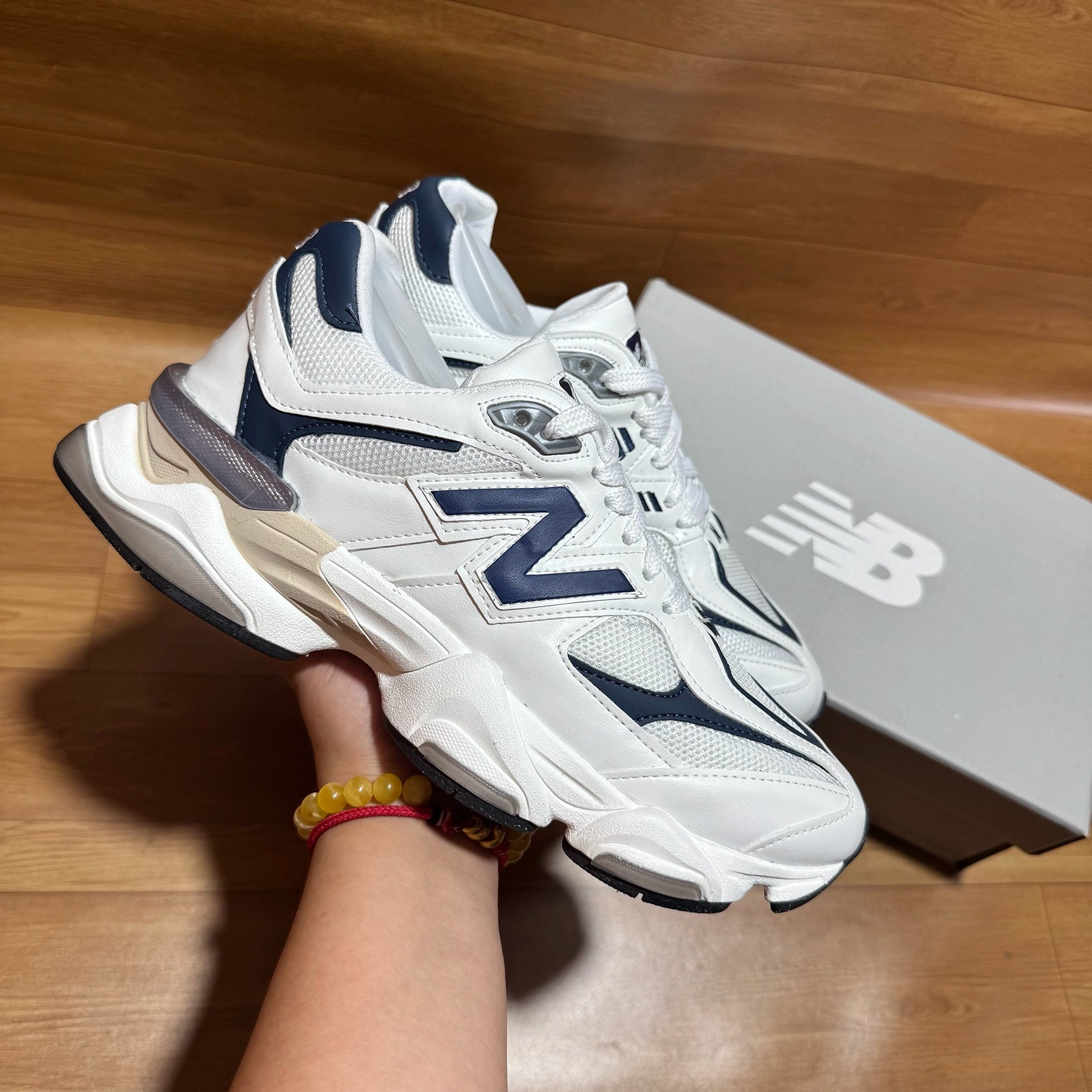 NB 9060 White Blue