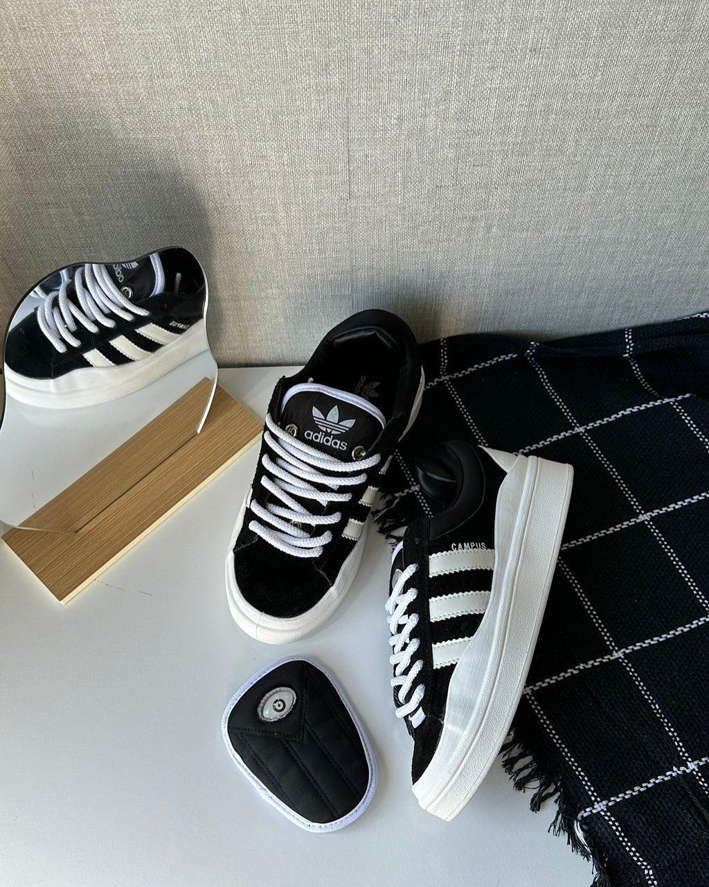 ADIDAS CAMPUS BLACK WHITE - MONEYS