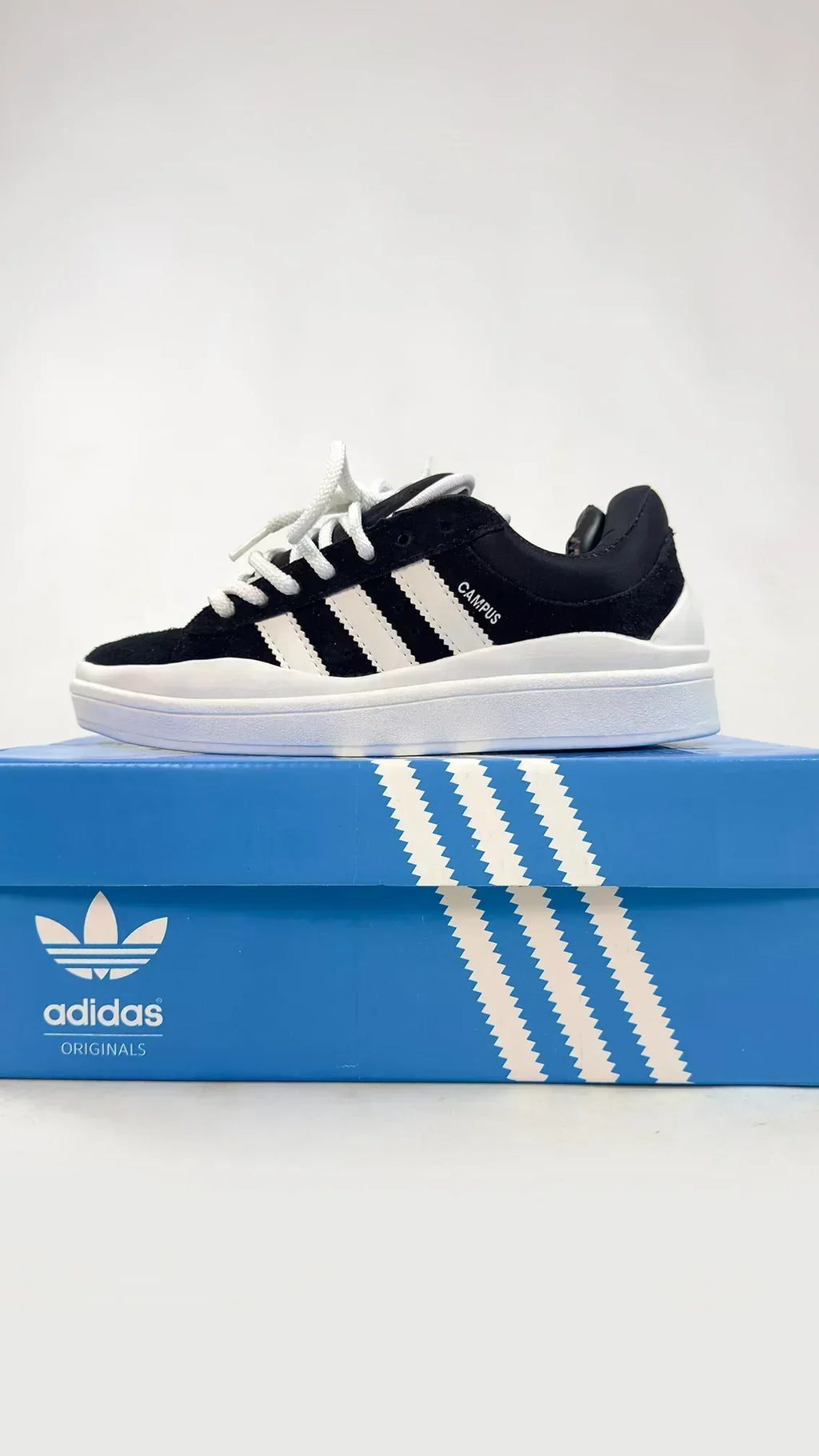 ADIDAS CAMPUS BLACK WHITE - MONEYS