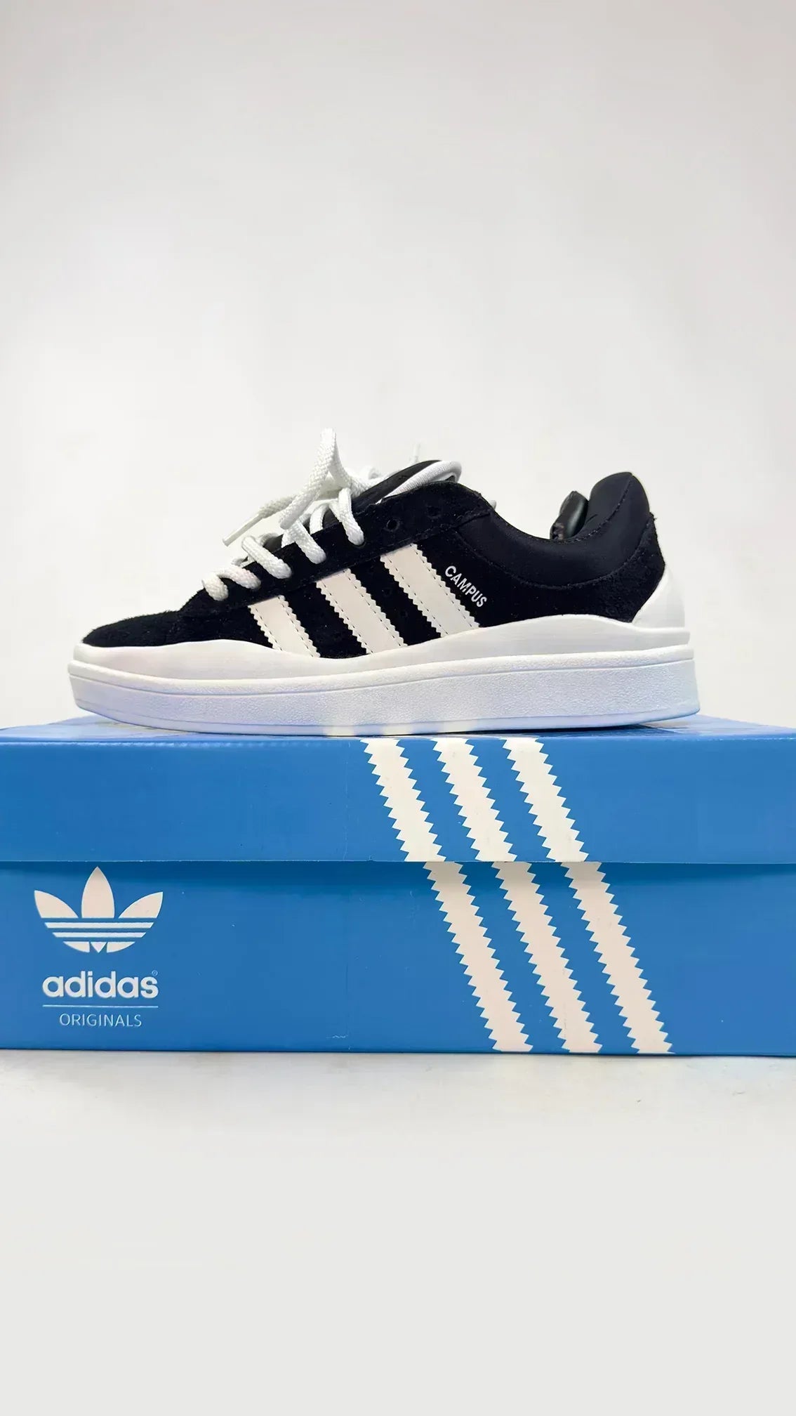 ADIDAS CAMPUS BLACK WHITE - MONEYS