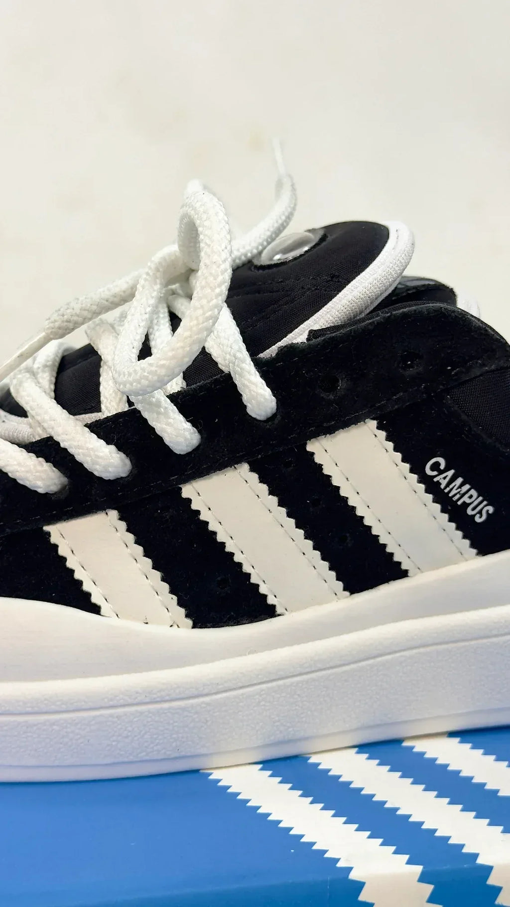 ADIDAS CAMPUS BLACK WHITE - MONEYS
