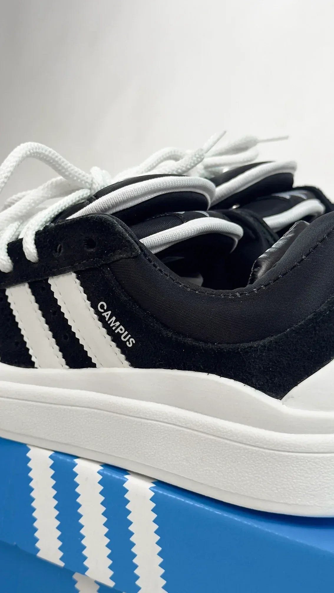 ADIDAS CAMPUS BLACK WHITE - MONEYS