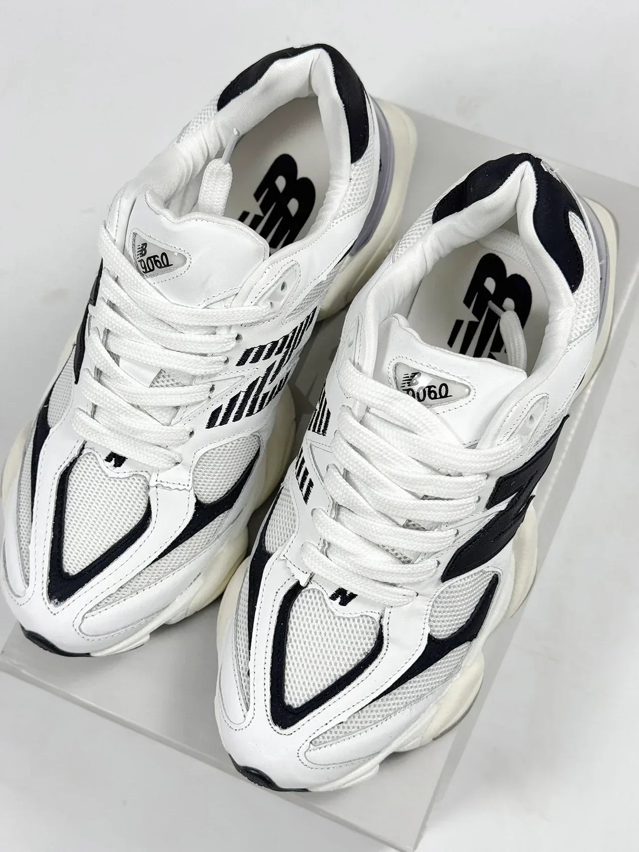 NB 9060 WHITE BLACK - MONEYS