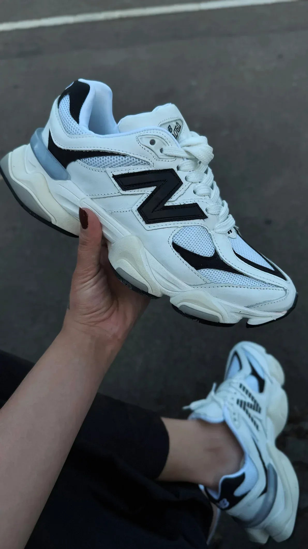 NB 9060 WHITE BLACK - MONEYS