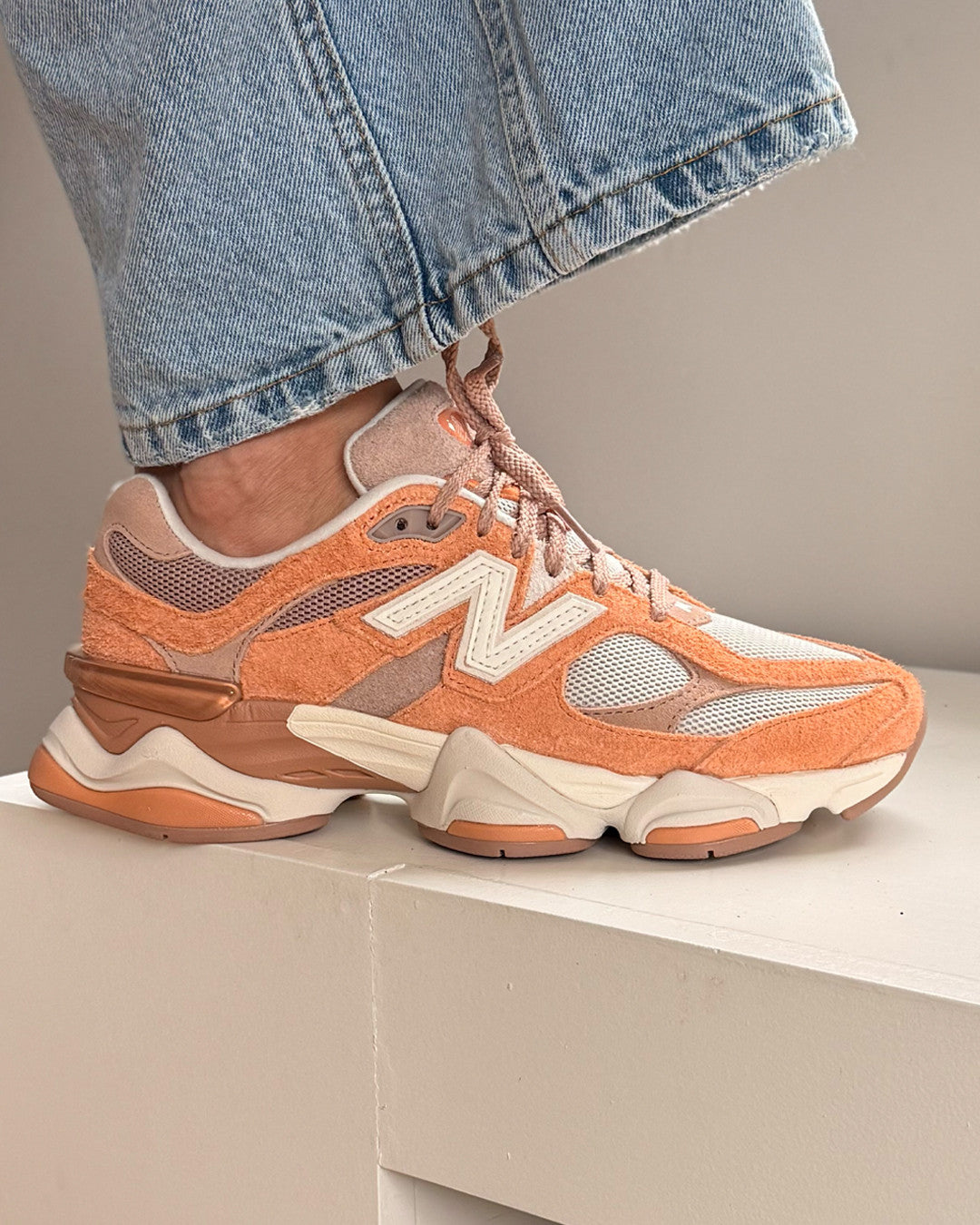 New Balance 9060 Flat Taupe/Copper/Orange