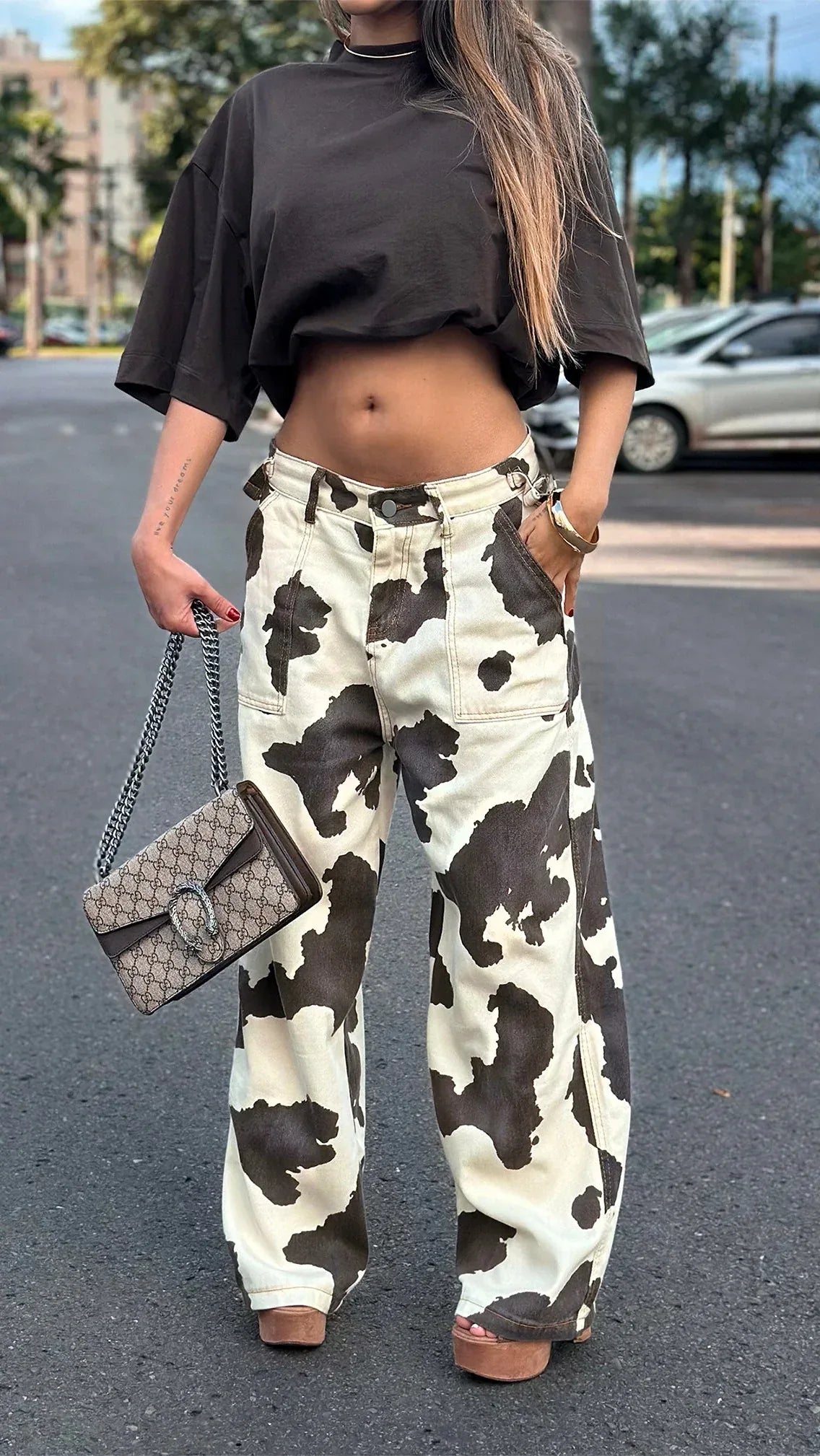 CALÇA COW DENIM - MONEYS